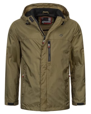 A. Salvarini heren regenjas AS-323 waterdicht & lichtgewicht met capuchon
