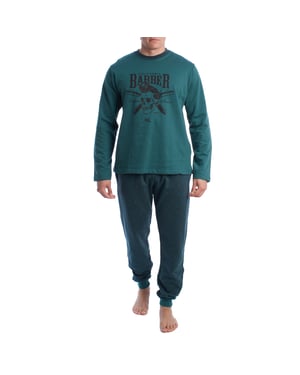 Heren winterpyjama van pluche katoen KLP6