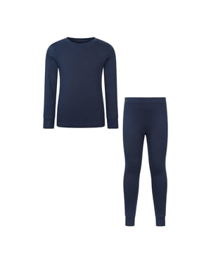 Mountain Warehouse Kinderen Meribel Basislaag Set (Marineblauw)
