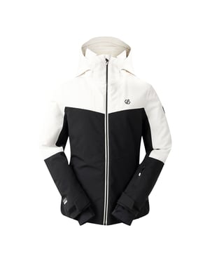 Dare 2B Dames/Dames Iced Waterdichte Ski jas (Reiger Wit/Zwart)