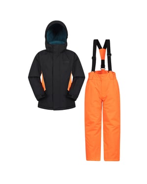 Mountain Warehouse Set kinder/kinder ski-jas & -broek (Oranje)