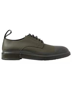 Laceloze Derby Schoenen Militaire Groen