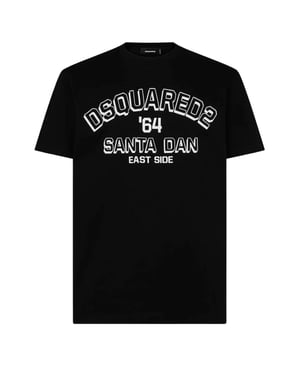 Dsquared2 Santa Dan 64 Zwart T-shirt