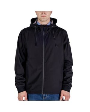 Aquascutum Active Hooded Stretch Windbreaker Zwarte Jas