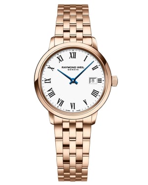 Raymond Weil Freelancer Dames Horloge Rosékleurig 5985-P5S-00300