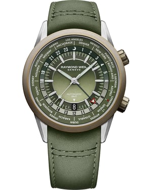 Raymond Weil Freelancer Heren Horloge Groen 2765-SBC-52001
