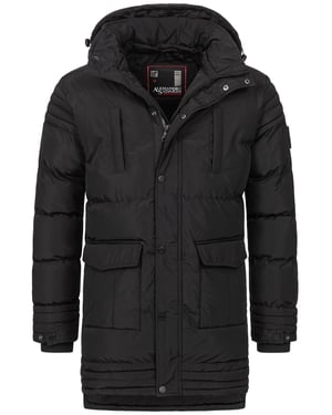 Alessandro Salvarini heren winterjas AS285 met teddyvoering en afneembare capuchon