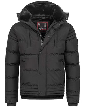 Alessandro Salvarini heren winterjas AS-281 met teddyvoering en afneembare capuchon