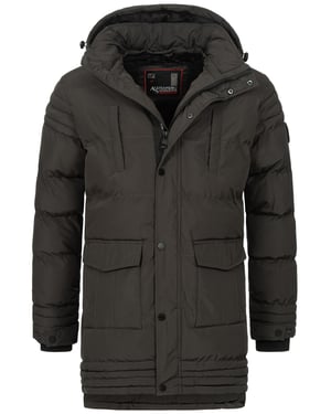 Alessandro Salvarini heren winterjas AS285 met teddyvoering en afneembare capuchon