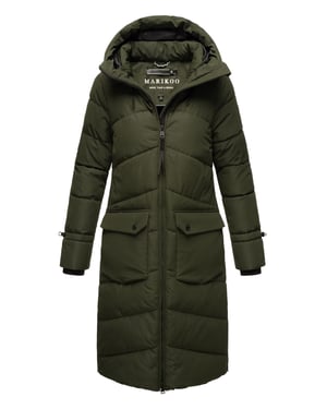 Marikoo Tomomii dames winterjas – lang, warm & met capuchon