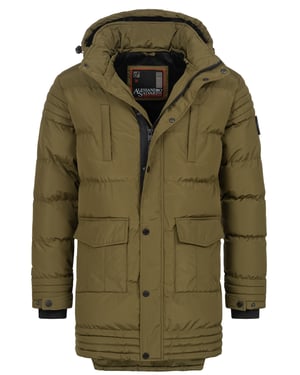 Alessandro Salvarini heren winterjas AS285 met teddyvoering en afneembare capuchon