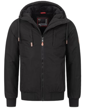 Alessandro Salvarini heren winterjas AS-320 met teddyvoering & capuchon – warm & stoer