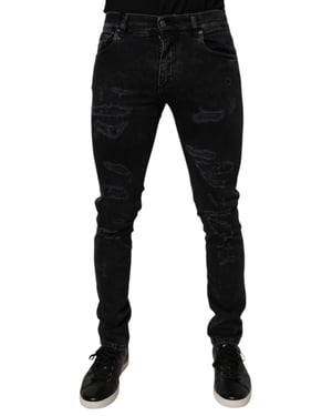 Slim Fit Versleten Jeans