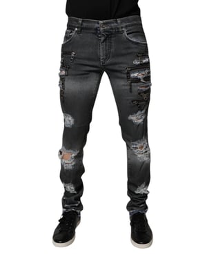 Ritsdetail Versleten Jeans