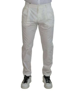 Klassiek Pasvorm Geplooide Broek