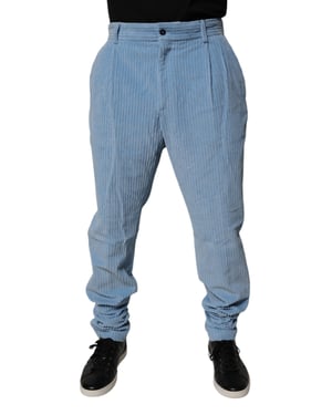 Corduroy Broek Met Geplooid Ontwerp