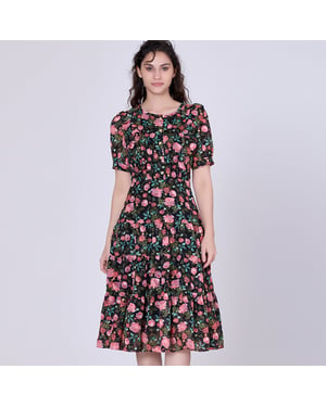 Bloemprint theejurk