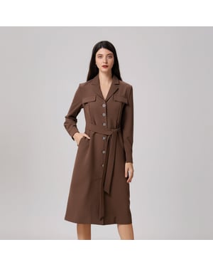 Minimalistische safari-stijl jurk