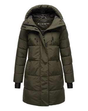 Marikoo dames winterjas met capuchon & fleecevoering – Kaituu