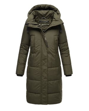 Marikoo dames winterjas Laryaa – lang, warm & met afneembare capuchon