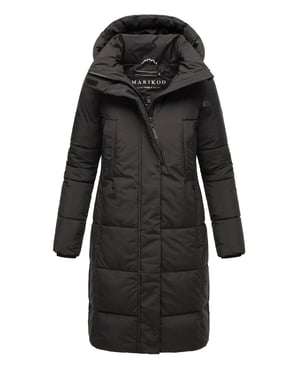 Marikoo dames winterjas Laryaa – lang, warm & met afneembare capuchon