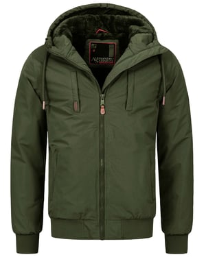 Alessandro Salvarini heren winterjas AS-320 met teddyvoering & capuchon – warm & stoer