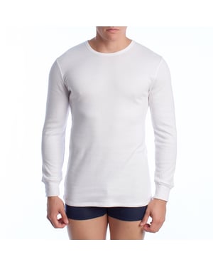 Katoenen thermoshirt met lange mouwen voor heren A0258