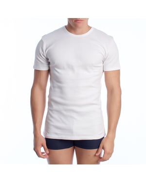 Thermisch heren T-shirt met korte mouwen in katoen A0256