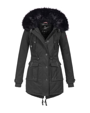 Navahoo Dames Winterjas Luluna – Met Teddyfleece & Afneembare Bontkraag