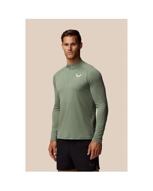Castore Adapt Training 1/4 Zip Top Polyester Heren Blauw Actieve Kleding T-Shirts