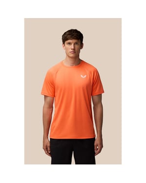 Castore Adapt Trainingsshirt Polyester Heren Oranje Activewear T-shirts