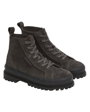 Superga Unisex Volwassen 2641 Alpina Suède Enkellaarsjes (Grijs)