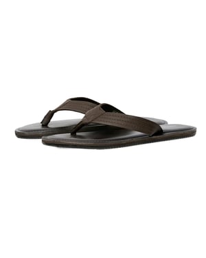 Jack And Jones Leren teenslippers heren Washton (Bruine steen)