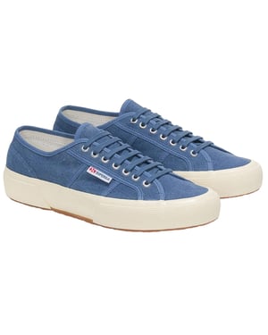 Superga Heren 2750 OG Washed Cotton Trainers (Navy/Off Wit)