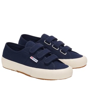 Superga Volwassen unisex 2750 OG Straps Trainers (Navy/Off Wit)