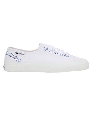 Superga Dames/Dames 3750 Leggera Ceramic Print Trainers (Wit/blauw)