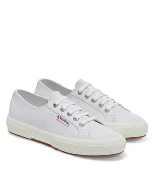 Superga Volwassen unisex 2750 nappaleer sportschoenen (Optisch Wit/Avorio)