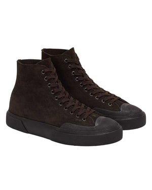 Superga Heren 2433 Works Flesh Out Suede High Top Trainers (Koffie)