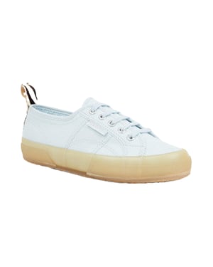 Superga Unisex 2750 Cotu Zebra Print Trainers voor volwassenen (Lichtblauw)