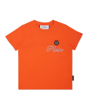 Jersey T-Shirt Round Neck Ss Italic Plein