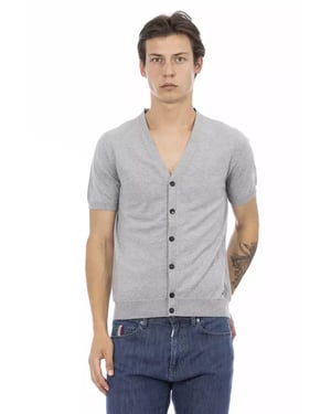 Korte Mouw V-hals Brei Cardigan