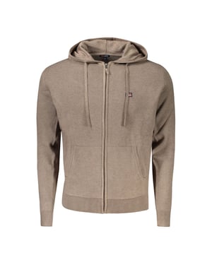 Gebreide Rits Hoodie Casual Stijl