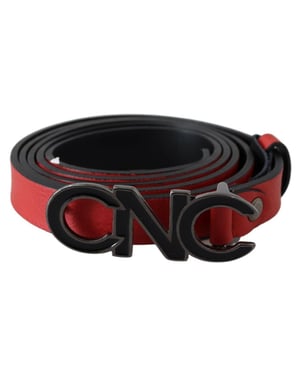 Costume National Riem Rode Leer