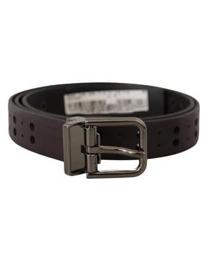 Leren Riem Bruin Geperforeerd
