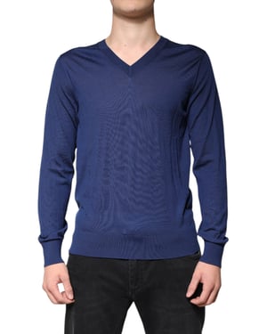 V-hals Sweater Klasiek Breiwerk