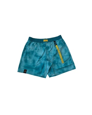 Tiedye zwemshorts met label