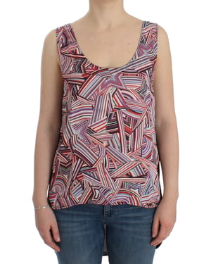 Abstract Print Highlow Tanktop
