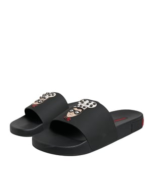 Zwembadsandalen met Cartoonprintstijl