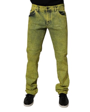 Rechtholige Acid Wash Jeans