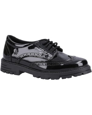 Hush Puppies Schoolschoenen in lakleer voor meisjes (Zwart)